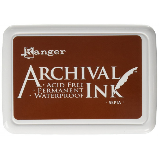 Ranger - Archival Ink pad couleur «Sépia»